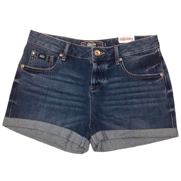 NWT SuperDry Jean Shorts - SZ 25 - Picture 1 of 4